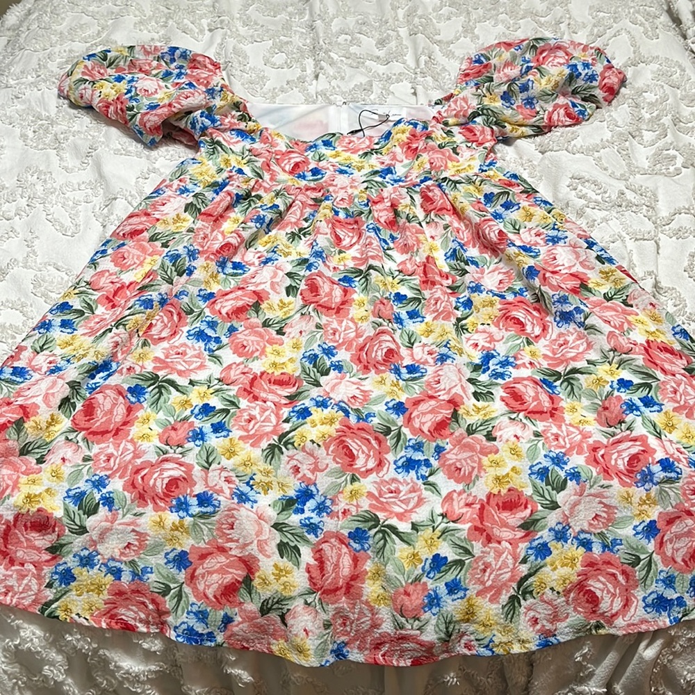 Sweet Lemon puff sleeve dress